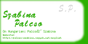 szabina palcso business card